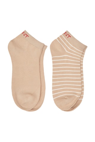 2 paires de socquettes - Beige