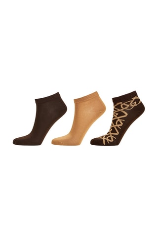 3 paires de socquettes - Marron