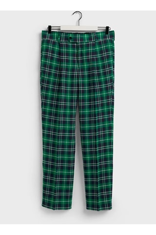 Pantalon slim - Bleu marine et vert