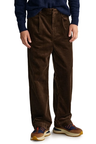 Pantalon en velours - Marron
