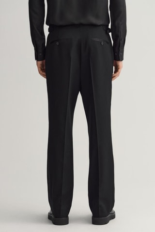 Pantalon en laine taille haute - Noir