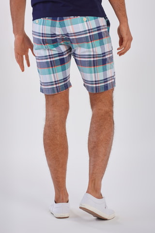 Short regular - Blanc et bleu marine