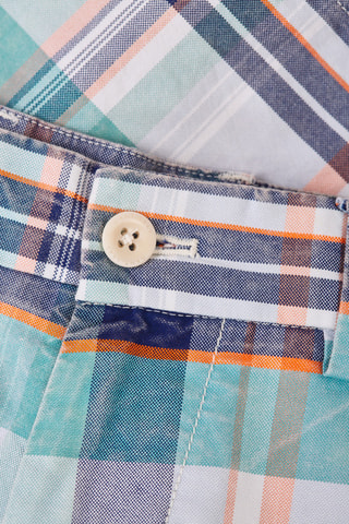 Short regular - Blanc et bleu marine