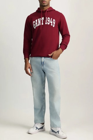 Sweat à capuche - Bordeaux
