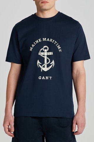 T-shirt regular - Bleu marine