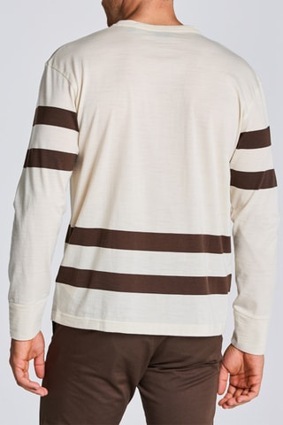 T-shirt en laine - Beige et marron