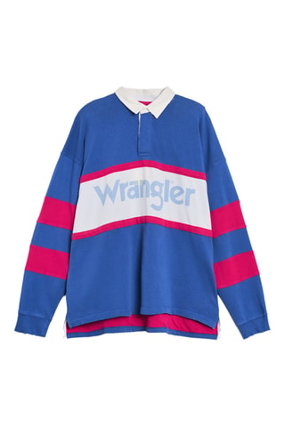 Polo regular Wrangler x Gant - Bleu cobalt