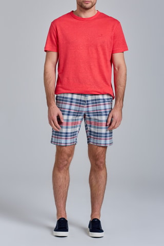 Short droit - Bleu cobalt et ciel