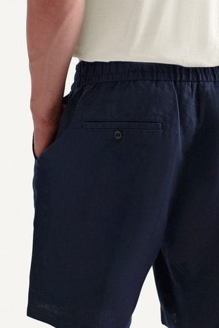 Short en lin - Bleu nuit