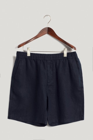 Short en lin - Bleu nuit