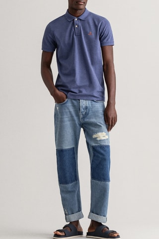 Polo regular - Bleu cobalt
