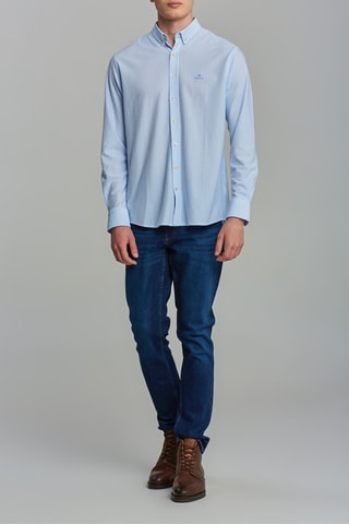 Chemise straight - Ciel