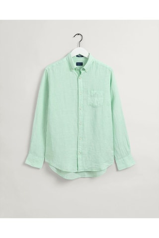 Chemise regular en lin - Vert d’eau