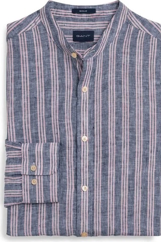 Chemise regular en lin - Bleu cobalt