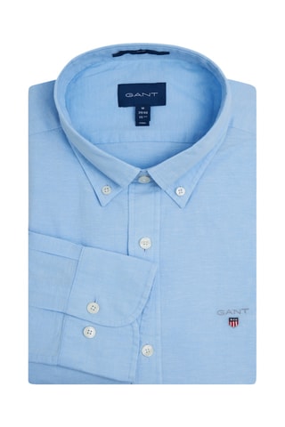 Chemise slim en lin - Ciel