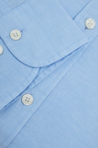 Chemise slim en lin - Ciel