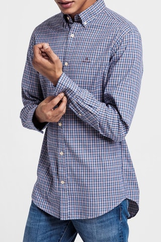 Chemise regular - Bleu pétrole