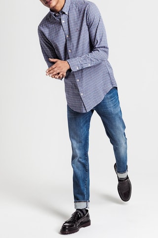Chemise regular - Bleu pétrole