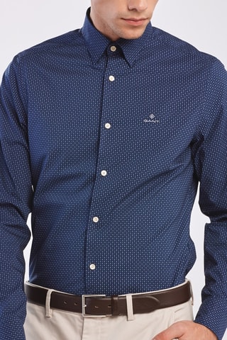 Chemise slim - Bleu marine