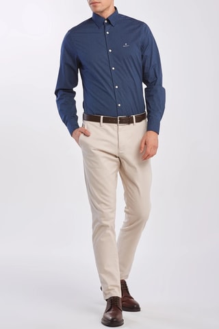 Chemise slim - Bleu marine