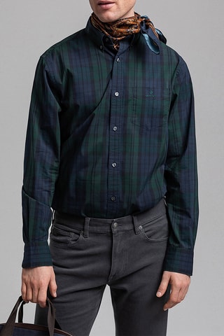 Chemise regular - Vert foncé