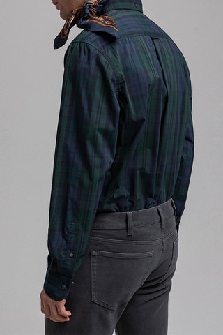 Chemise regular - Vert foncé