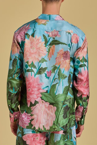 Chemise regular en soie - Rose