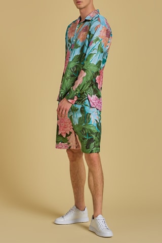 Chemise regular en soie - Rose