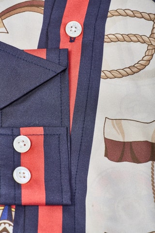 Chemise regular en soie - Ecru