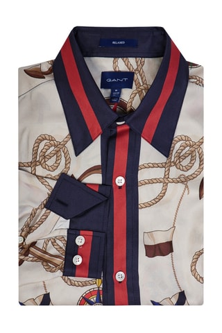 Chemise regular en soie - Ecru