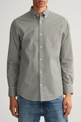 Chemise regular - Vert foncé