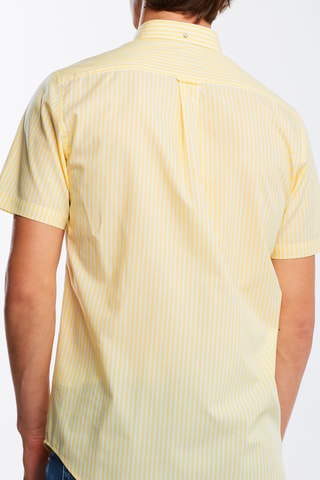 Chemise regular - Jaune et blanc