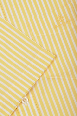Chemise regular - Jaune et blanc