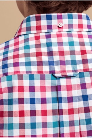 Chemise regular - Blanc et rouge