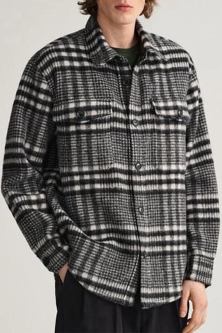 Surchemise en laine - Noir