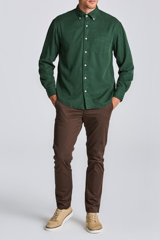 Chemise regular - Vert foncé