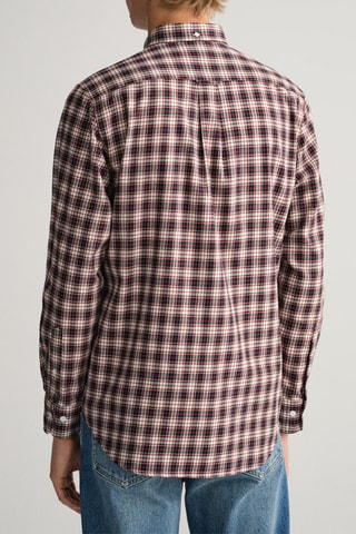 Chemise regular - Bleu nuit et écru