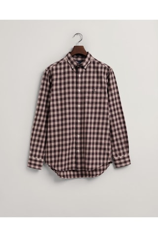 Chemise regular - Bleu nuit et écru