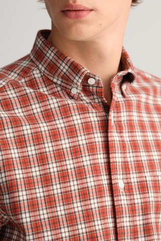 Chemise regular - Rouge brique