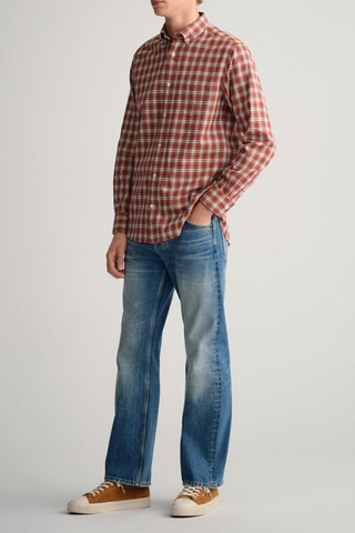 Chemise regular - Rouge brique