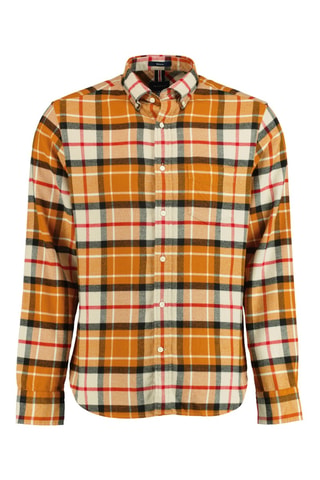 Chemise regular - Orange et noir