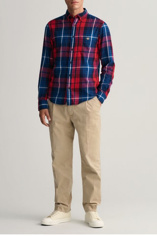 Chemise regular - Rouge