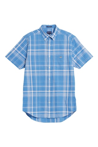 Chemise regular en lin - Ciel