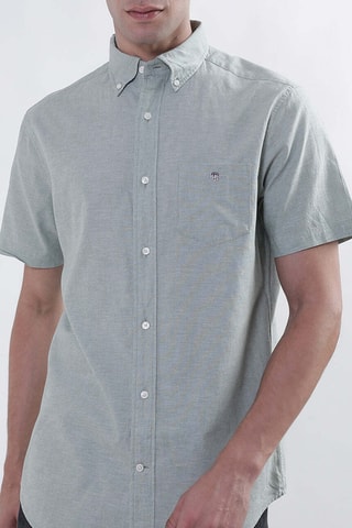 Chemise regular en lin - Vert d’eau