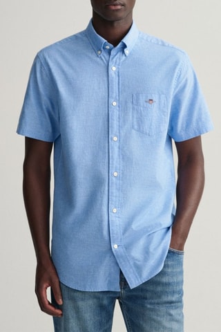 Chemise regular en lin - Ciel