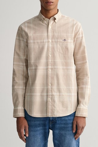 Chemise regular en lin - Beige