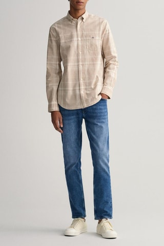 Chemise regular en lin - Beige