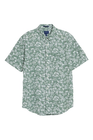 Chemise regular en lin - Vert d’eau