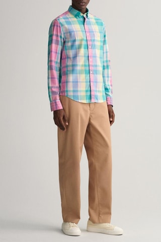 Chemise regular en coton biologique - Rose
