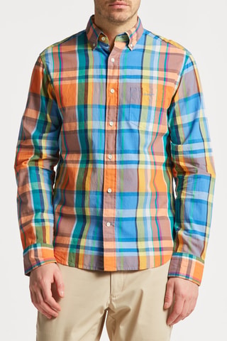 Chemise regular en coton biologique - Orange